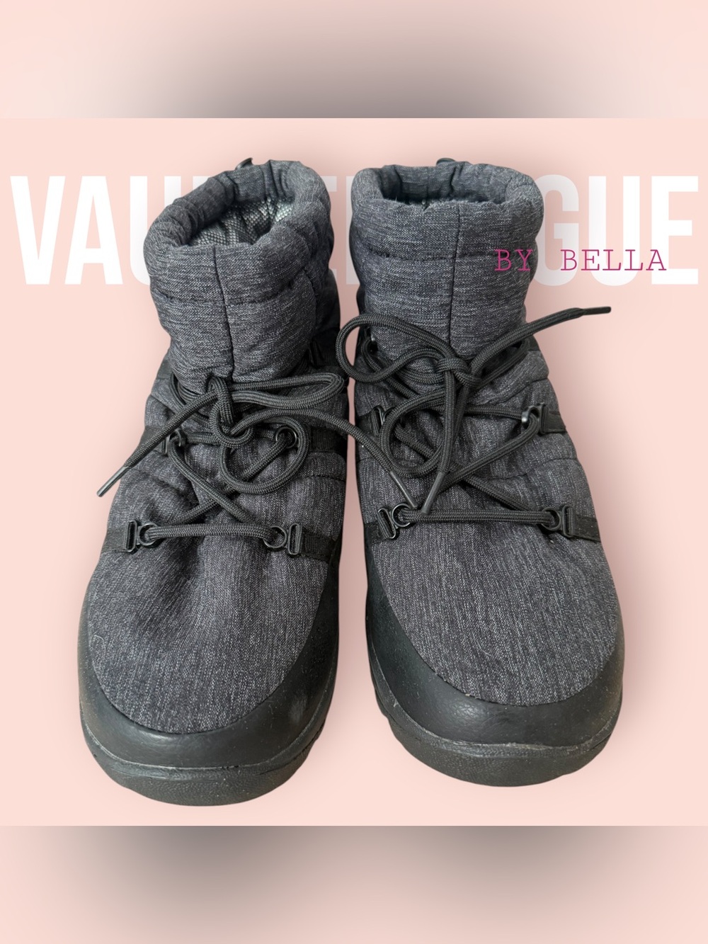 Columbia Women's Black Charcoal Winter Lace-Up Boots